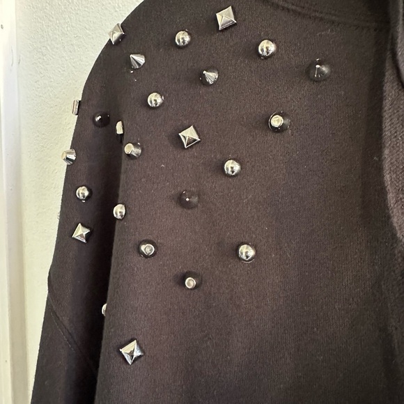 Goodie two shoes studded sweat hoodie. Neot size medium with free gift. - Picture 2 of 4